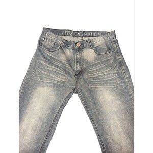 LEGACY NATION FADED MEN'S JEANS STRETCH DENIM SLIM FIT 32X32